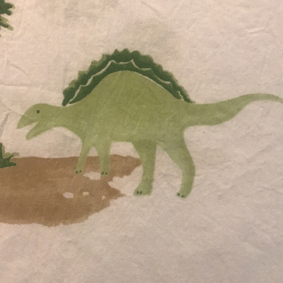 Pottery Barn Kids Dinosaur Duvet Comforter Cover Twin White Green Blue Red - Picture 12 of 15